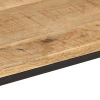 Produktbild för Avlastningsbord 90x30x75 cm grovt mangoträ och järn