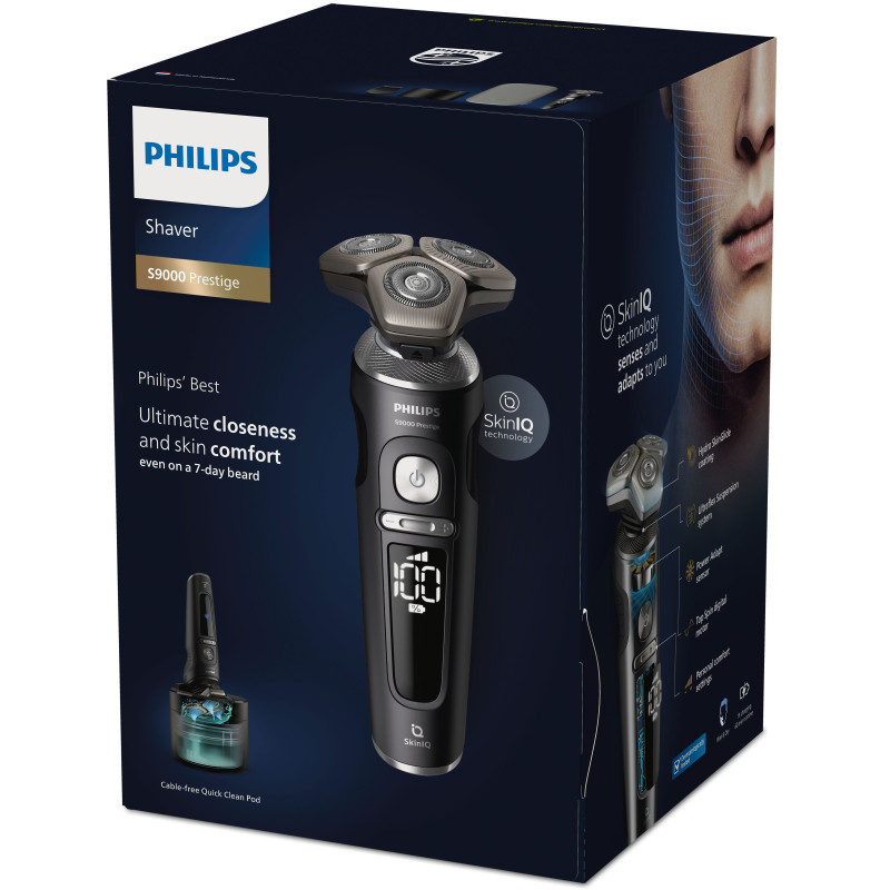 Produktbild för Philips Shaver S9000 Prestige SP9840/32 Rakapparat för våt- och torrakning, 9000-serien