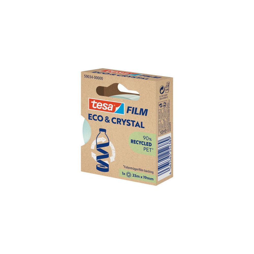 Produktbild för Dokumenttejp TESA Eco&Crystal 19mmx33m