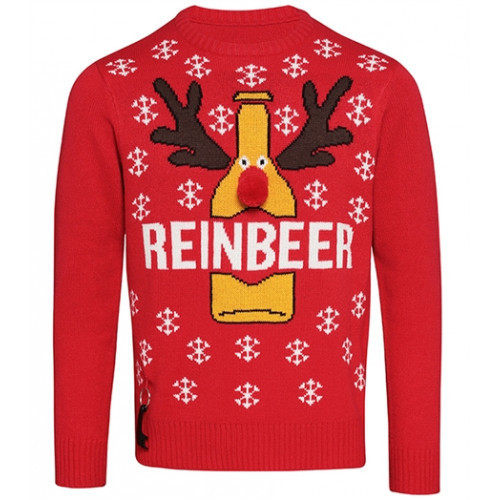 Christmas Shop Adults Christmas Jumper Red