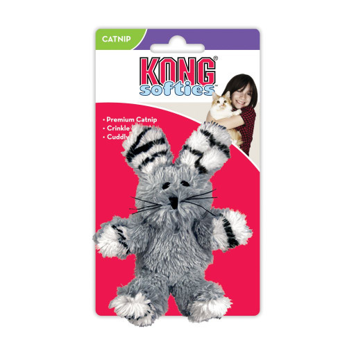KONG KONG Leksak Softies Fuzzy Bunny Mix 18cm