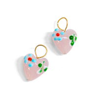 Miniatyr av produktbild för Charm - Glass hearts