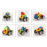 Miniatyr av produktbild för Magformers Wow Plus Magnetic Building Blocks Toy. Makes 30 D...