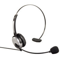 Miniatyr av produktbild för Hama Headband Headset Kabel Kontor/callcenter Svart, Silver