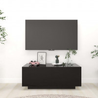 Miniatyr av produktbild för TV-skåp svart 100x35x40 cm spånskiva