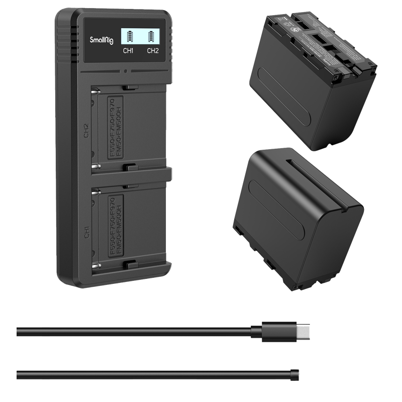 Produktbild för SmallRig 3823 NP-F970 Battery & Charger Kit