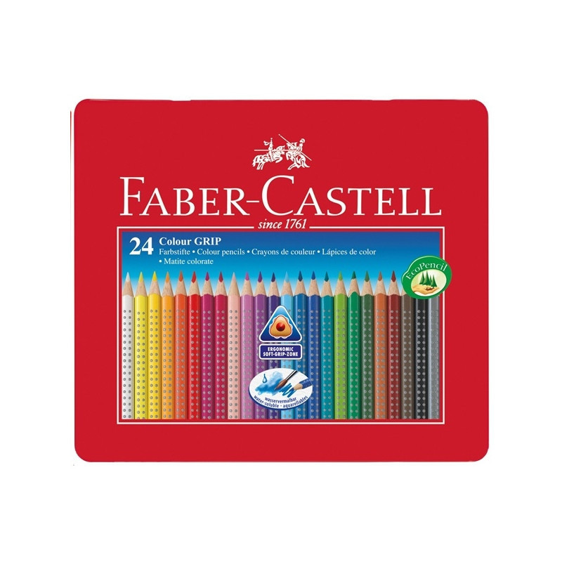 Produktbild för Faber-Castell Watercolor pencils 24 colors Grip 2001