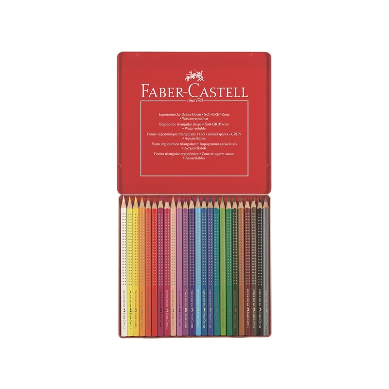 Produktbild för Faber-Castell Watercolor pencils 24 colors Grip 2001