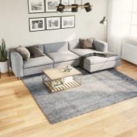 Produktbild för Ryamatta PAMPLONA lång lugg modern blå 240x240 cm