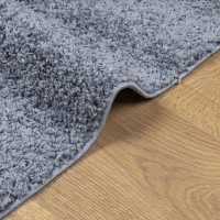 Produktbild för Ryamatta PAMPLONA lång lugg modern blå 240x240 cm