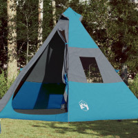 Miniatyr av produktbild för Campingtält 7 personer blå vattentätt