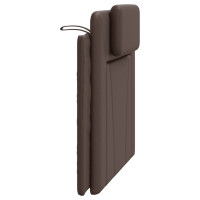 Produktbild för Headboard Cushion "Viana" Brown 100 cm Faux Leather