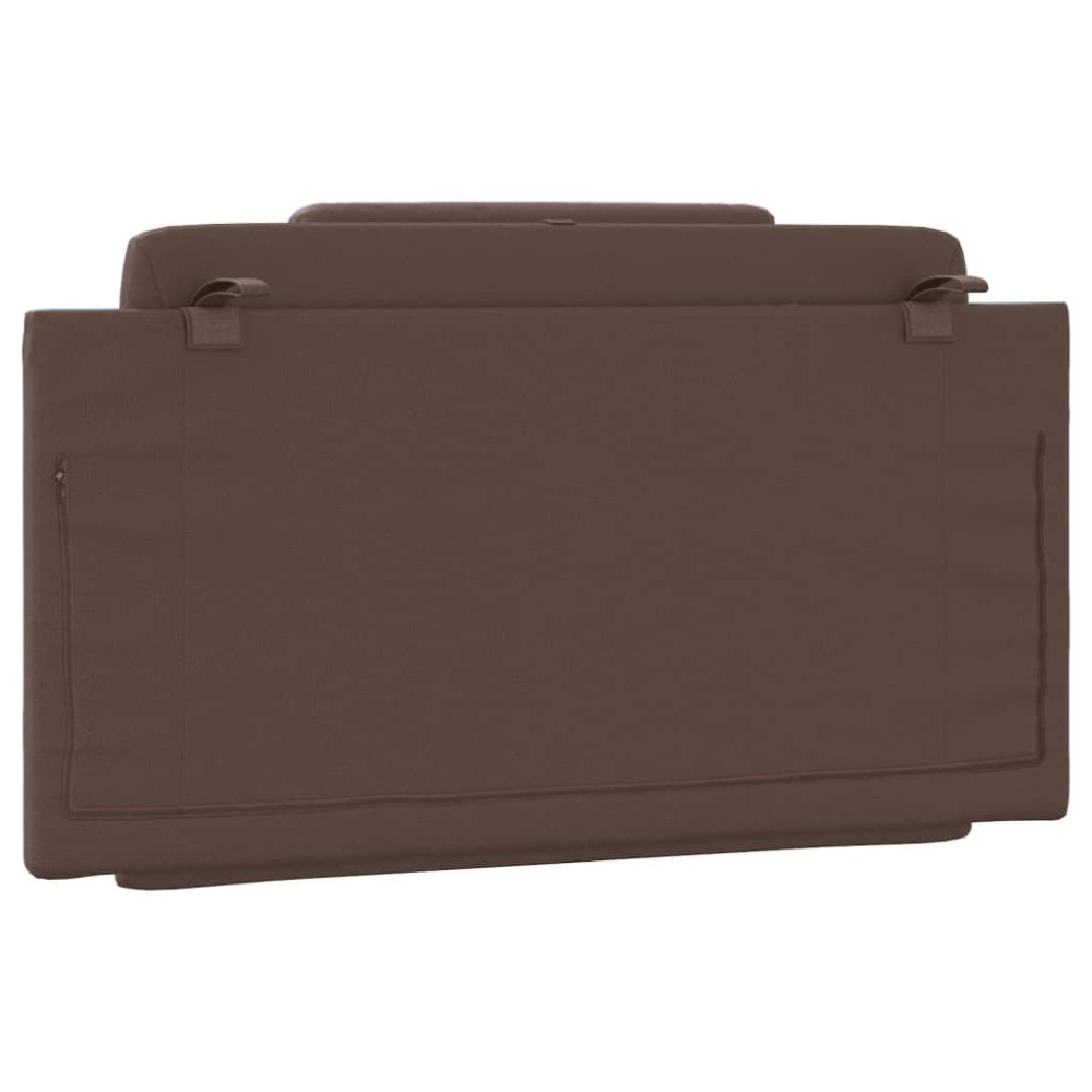 Produktbild för Headboard Cushion "Viana" Brown 100 cm Faux Leather