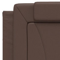 Produktbild för Headboard Cushion "Viana" Brown 100 cm Faux Leather
