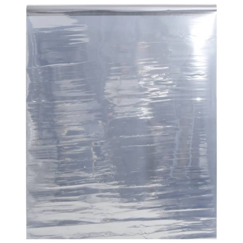 Produktbild för Fönsterfilm statisk reflektiv effekt silver 45x500 cm PVC