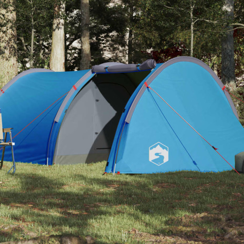vidaXL Campingtält 4 personer blå vattentätt