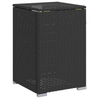 Produktbild för Låda för gasflaska svart 40x40x60 cm konstrotting