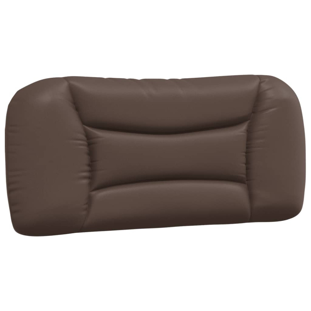 Produktbild för Headboard Cushion "Hvar" Brown 80 cm Faux Leather