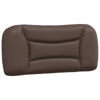 Produktbild för Headboard Cushion "Hvar" Brown 80 cm Faux Leather