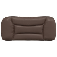 Produktbild för Headboard Cushion "Hvar" Brown 80 cm Faux Leather