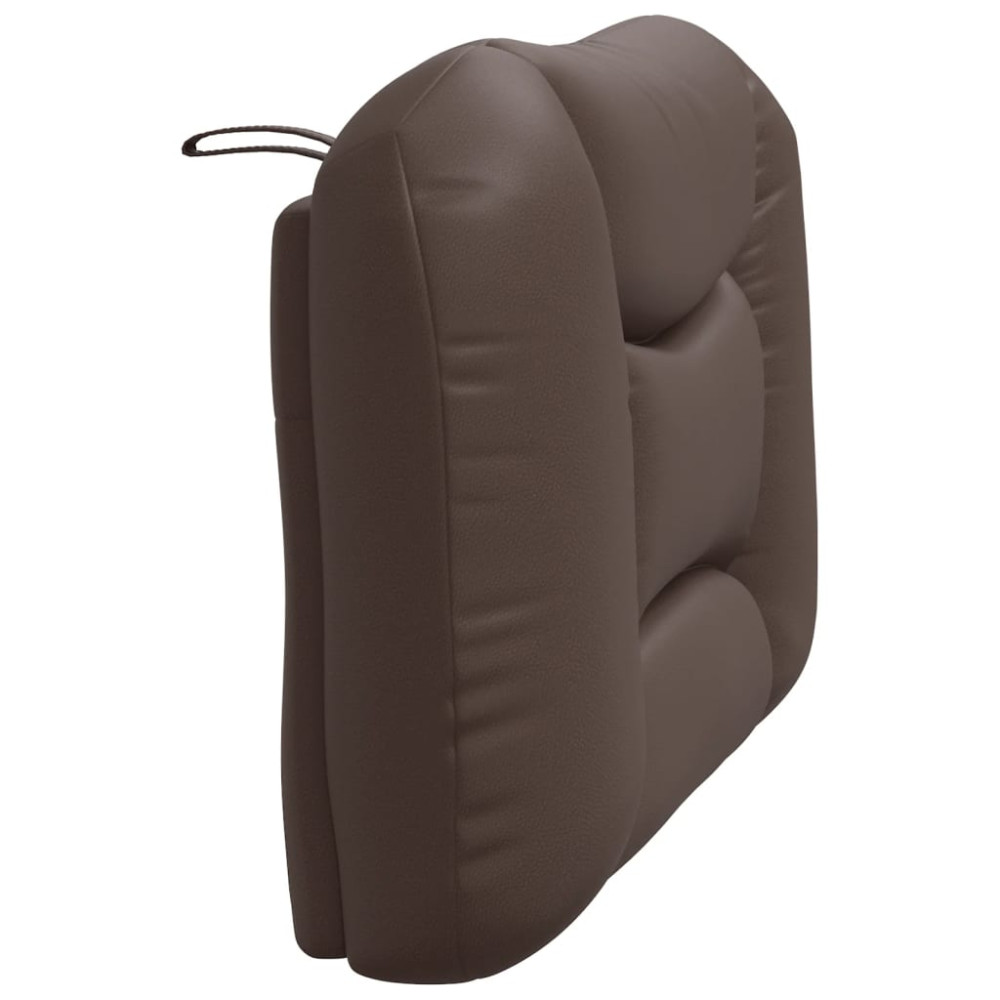 Produktbild för Headboard Cushion "Hvar" Brown 80 cm Faux Leather