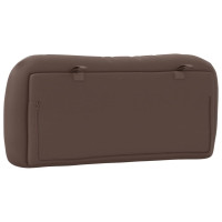 Produktbild för Headboard Cushion "Hvar" Brown 80 cm Faux Leather