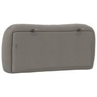 Produktbild för Headboard Cushion "Hvar" Taupe 90 cm Fabric