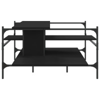 Produktbild för Soffbord svart 100x100x48,5 cm konstruerat trä