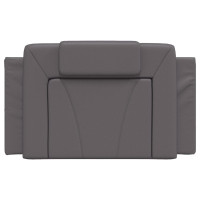 Produktbild för Headboard Cushion "Viana" Grey 80 cm Faux Leather