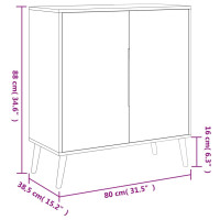 Miniatyr av produktbild för Finori Sideboard Lusk 01A sonoma-ek 80x38,5x88 cm