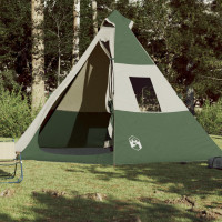 Miniatyr av produktbild för Campingtält 7 personer grön vattentätt