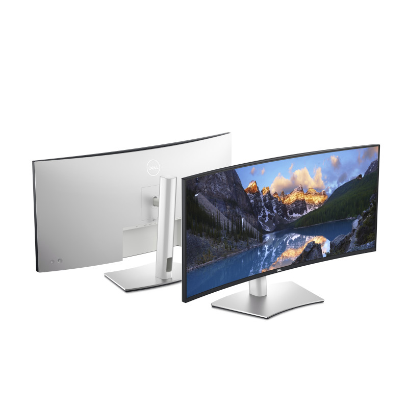 Produktbild för DELL UltraSharp U3824DW LED display 95,2 cm (37.5") 3840 x 1600 pixlar Wide Quad HD+ LCD Svart, Silver