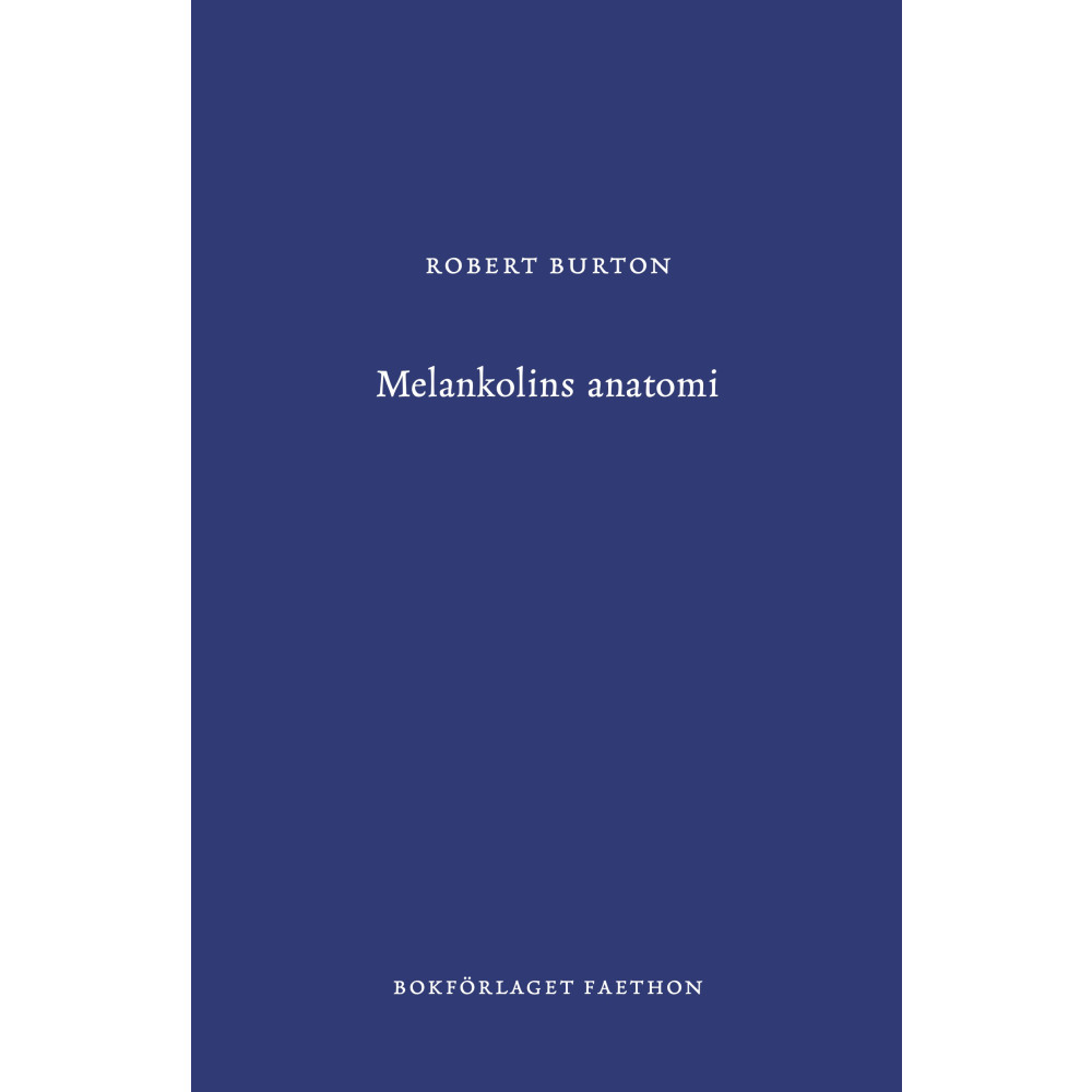 Produktbild för Melankolins anatomi (inbunden)