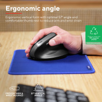 Produktbild för Bayo II Trådlös ergonomisk mus Svart