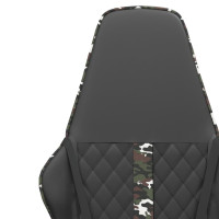 Produktbild för Gamingstol svart och kamouflage konstläder