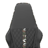 Produktbild för Gamingstol med massage kamouflage och svart konstläder