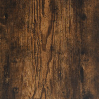 Produktbild för Soffbord rökfärgad ek 70x50x50 cm konstruerat trä och metall