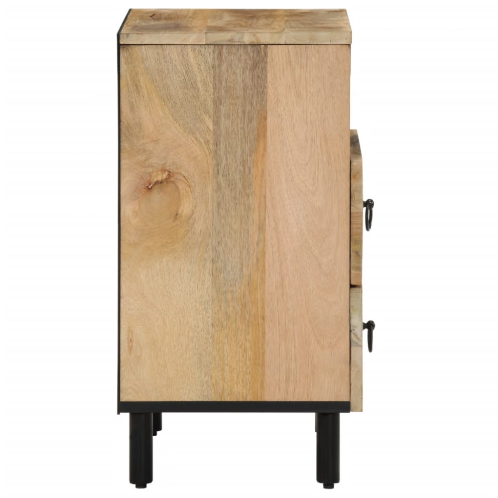 Produktbild för Sängbord 50x33x60 cm massivt mangoträ