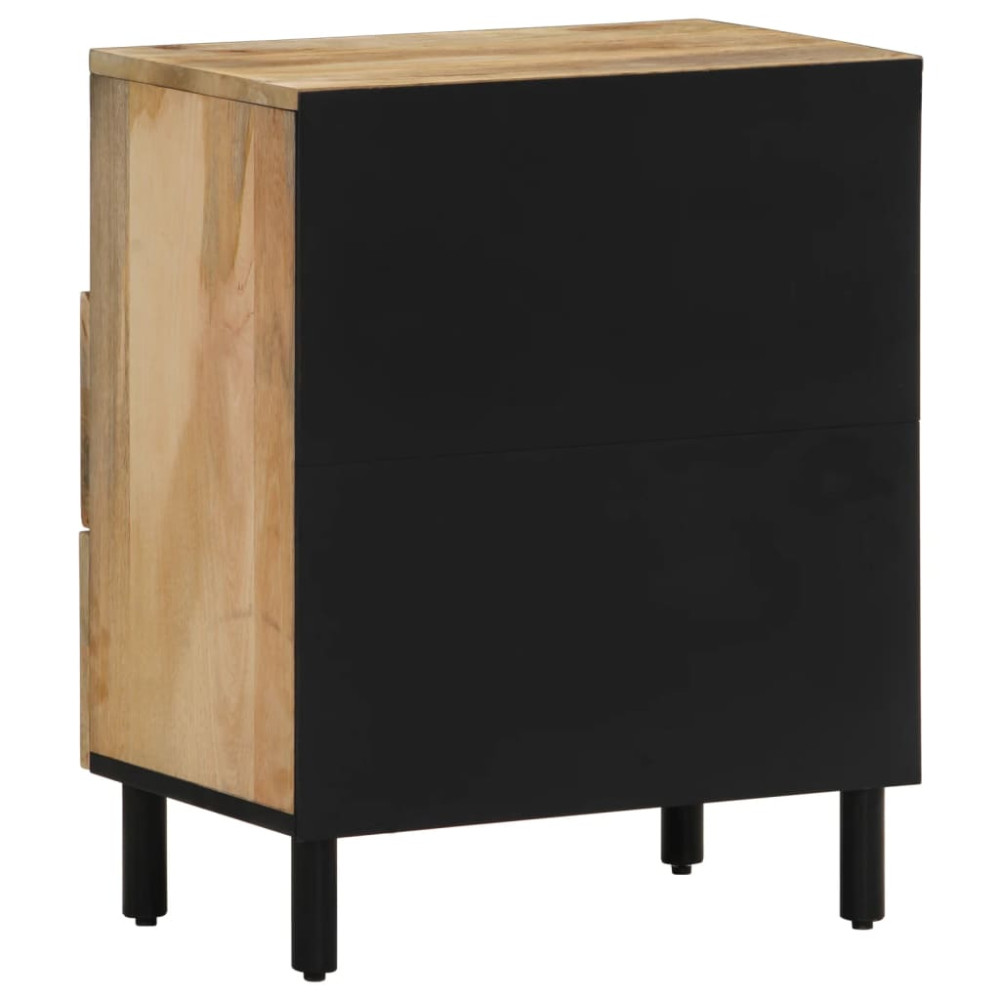 Produktbild för Sängbord 50x33x60 cm massivt mangoträ
