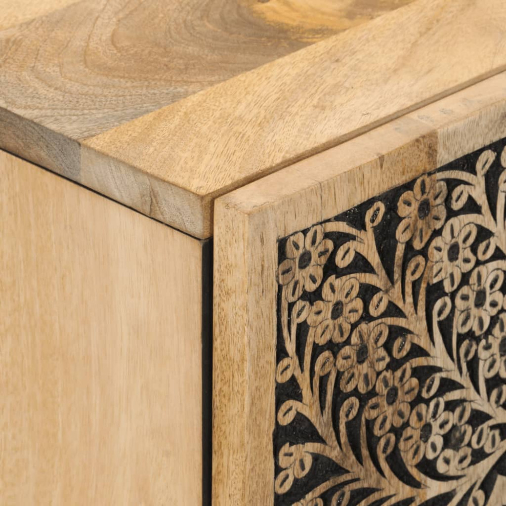 Produktbild för Sidoskåp 40x33x75 cm massivt mangoträ