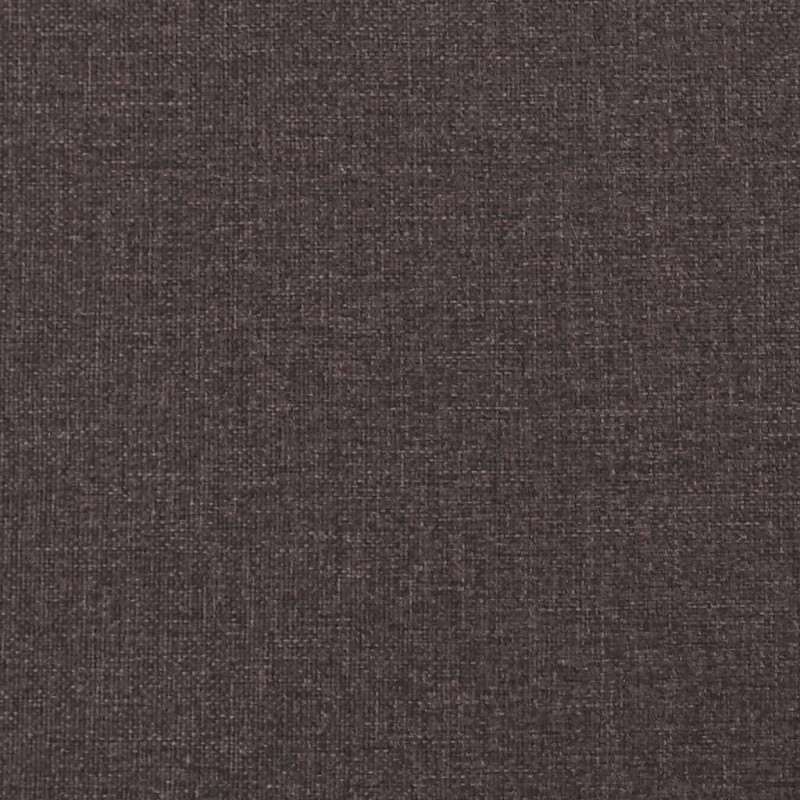 Produktbild för Sängram med huvudgavel mörkbrun 90x200 cm tyg