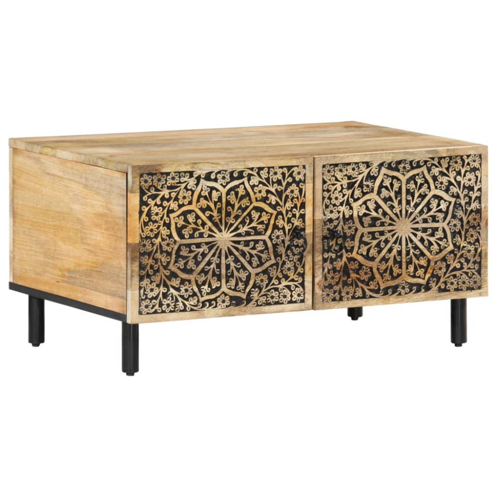 Produktbild för Soffbord 80x50x40 cm massivt mangoträ