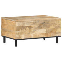 Produktbild för Soffbord 80x50x40 cm massivt mangoträ
