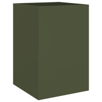 Miniatyr av produktbild för Odlingslåda olivgrön 52x48x75 cm kallvalsat stål