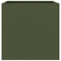 Miniatyr av produktbild för Odlingslåda olivgrön 49x47x46 cm kallvalsat stål