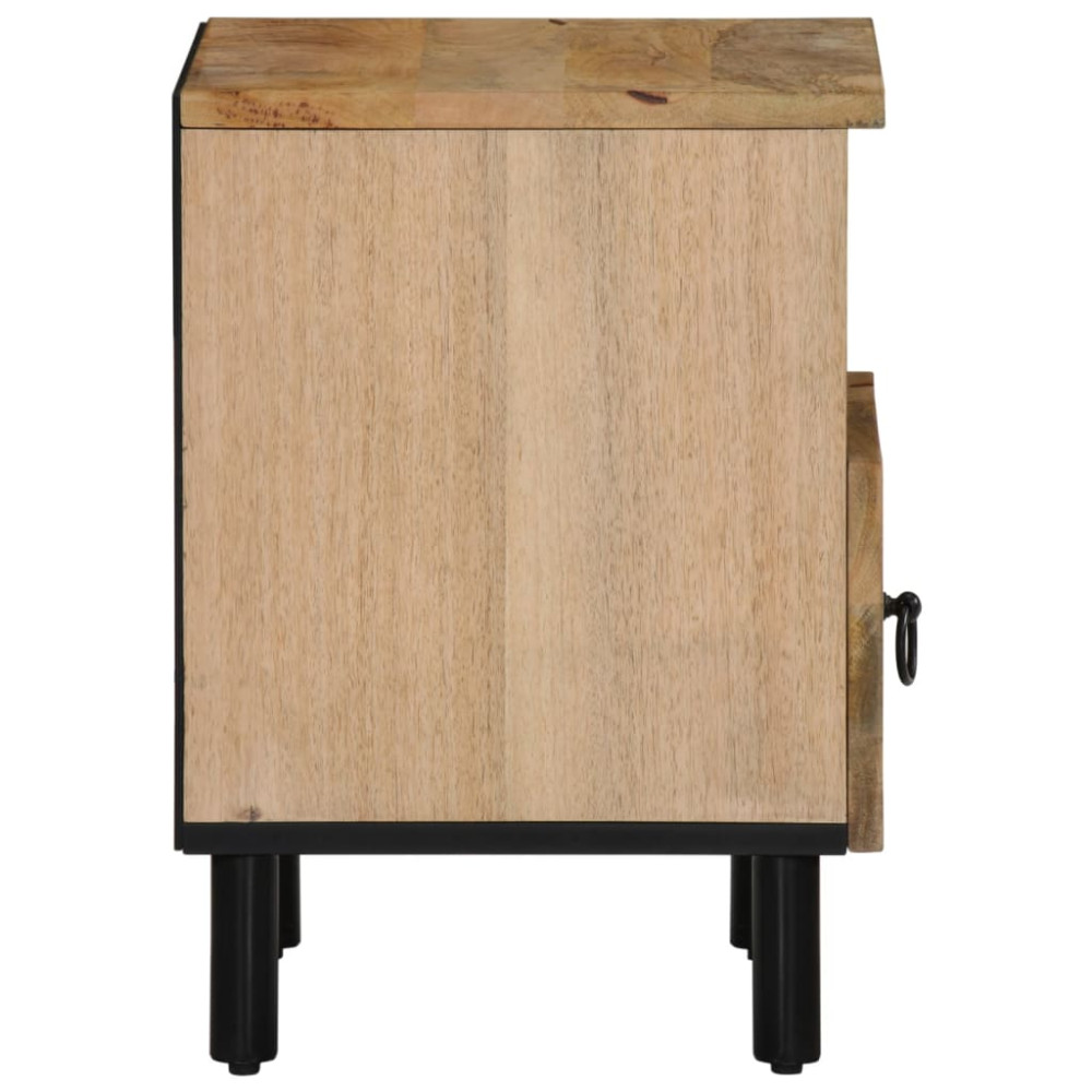 Produktbild för Nattduksbord 2 st 40x33x46 cm massivt mangoträ