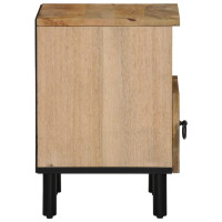 Produktbild för Nattduksbord 2 st 40x33x46 cm massivt mangoträ