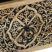 Produktbild för Nattduksbord 2 st 40x33x46 cm massivt mangoträ