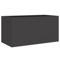 Miniatyr av produktbild för Odlingslåda svart 62x30x29 cm kallvalsat stål