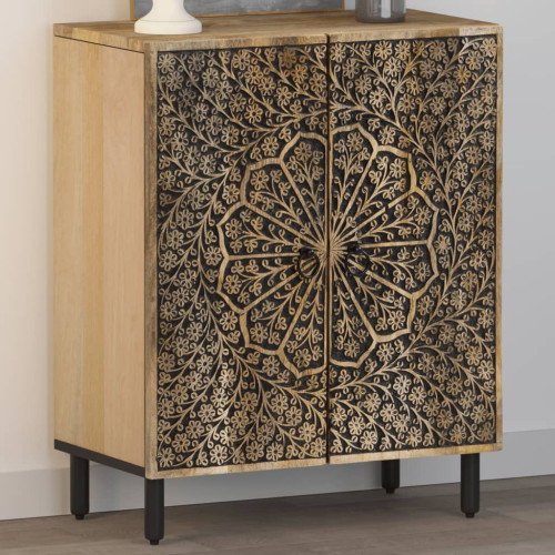 vidaXL Sidoskåp 60x33x75 cm massivt mangoträ